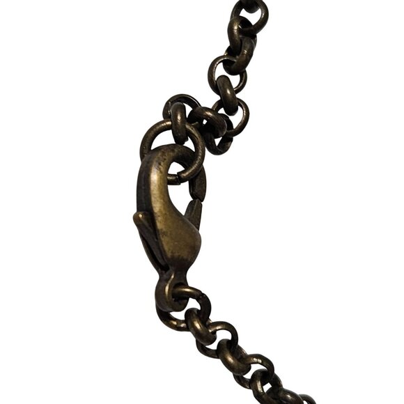 Gothic Wooden Tooth Pendant Charm Necklace Chain Tassels Steampunk Jewelry Women - Picture 4 of 6